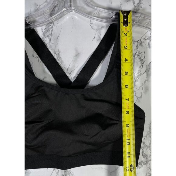 Time and Tru Nursing Sports Bra Black Cross Back Padded Size M - Picture 5 of 8